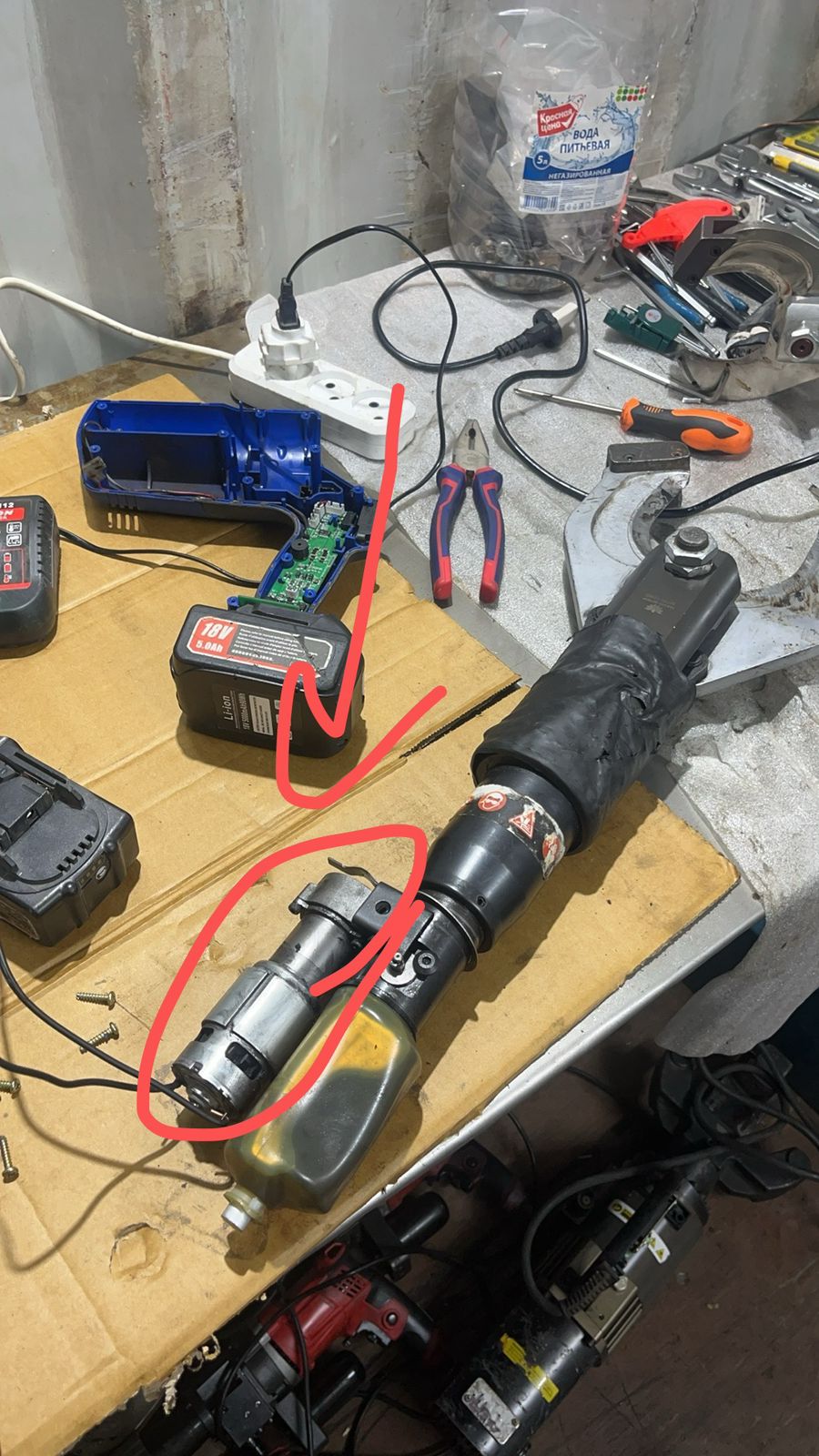 Мотор для аккумуляторного кабелереза MTR-105C